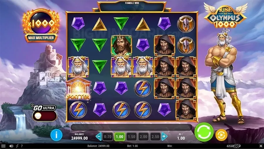 Arcade fishing game screen